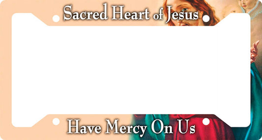 Sacred Heart Of Jesus License Plate Frame