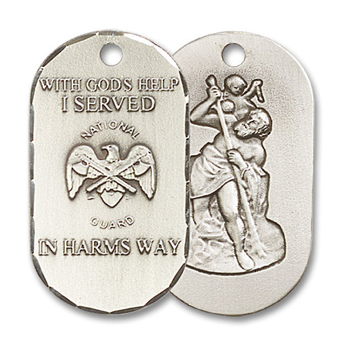 Sterling Silver National Guard Pendant