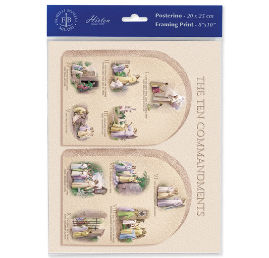 Ten Commandments Print (3 Packs of 3)