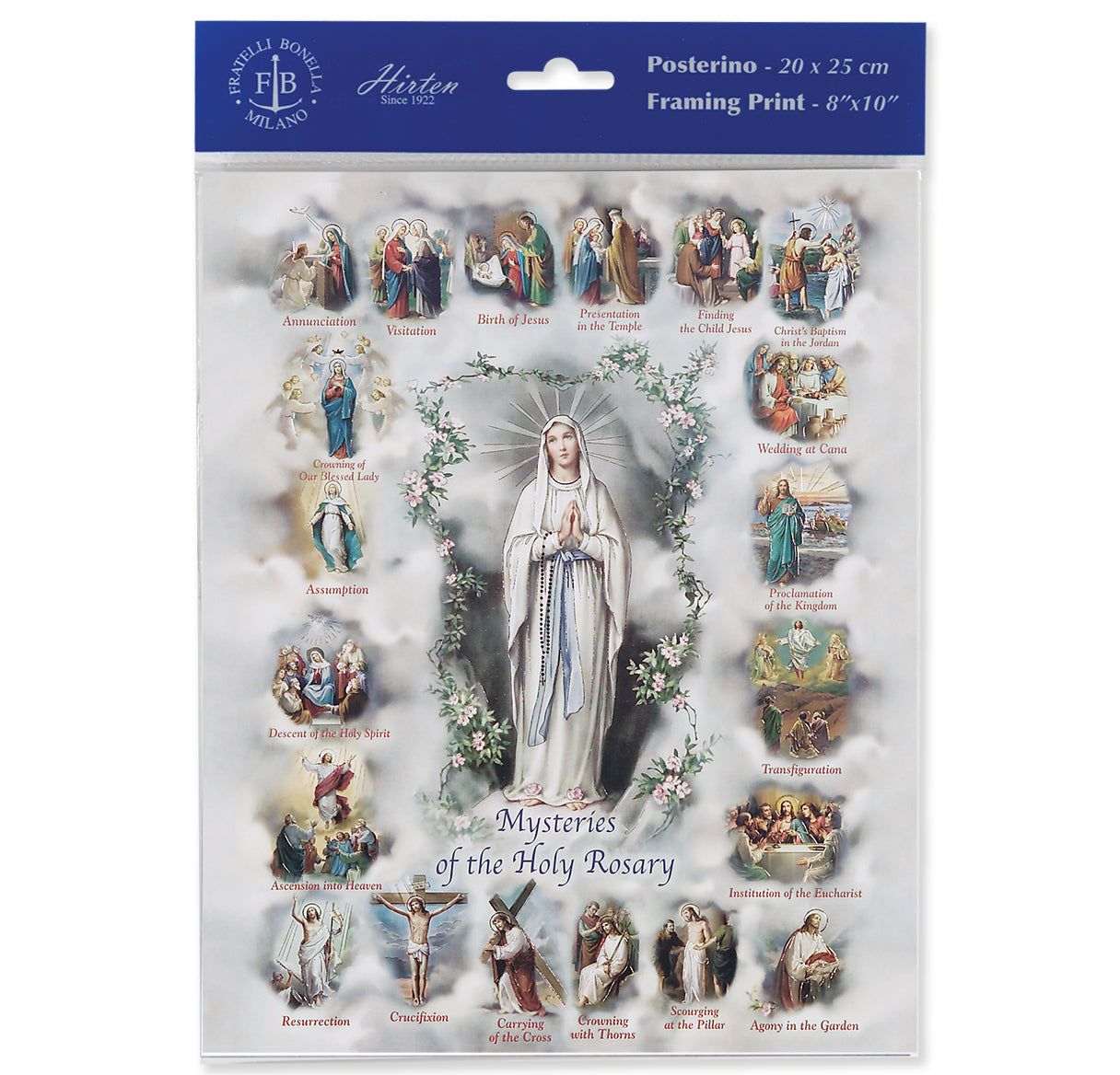 Mysteries of the Rosary Print (Pack of 3)