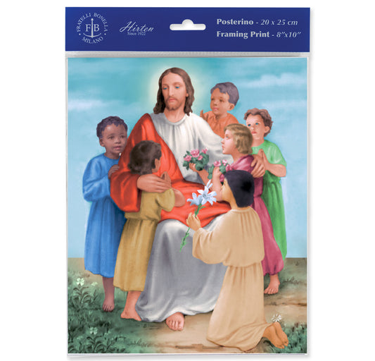 Christ with Children Print (Pack of 3)