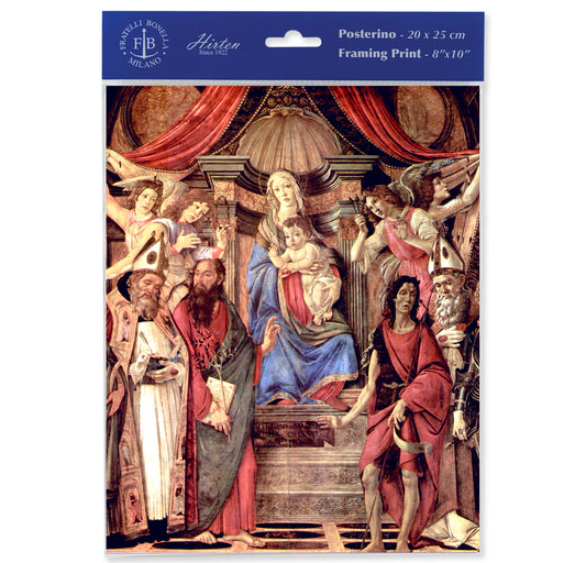 Madonna Throne of Angels and Saints Print (Pack of 3)