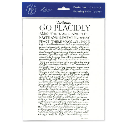 Go Placidly Print (Pack of 3)