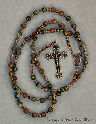 Rhyolite Shamrock Rosary
