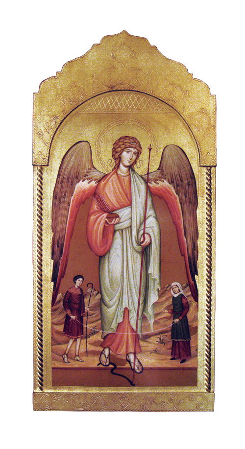 Raphael Archangel Florentine Plaque
