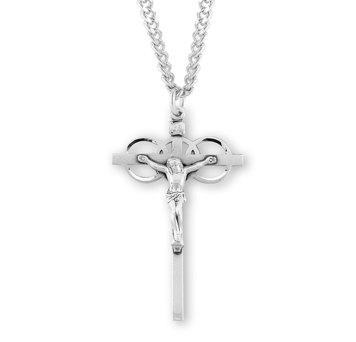 Three Ring Sterling Silver Wedding Crucifix – The Catholic Shop