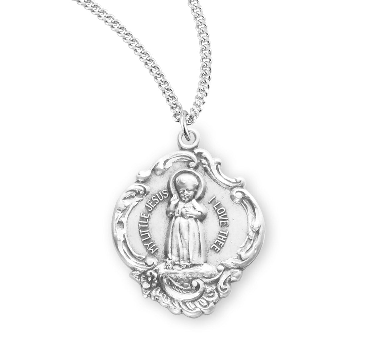 Infant Jesus Sterling Silver Medal