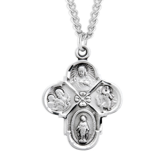 Sterling Silver Miraculous Scapular Medal