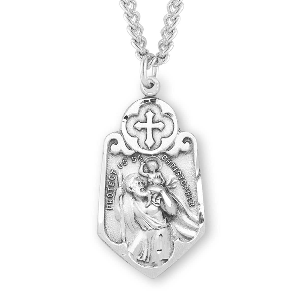 Sterling Silver Fancy Crucifix