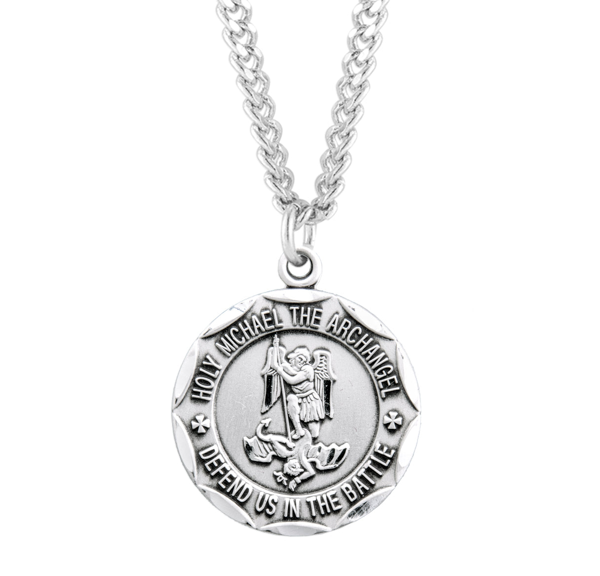 Sterling Silver Guardian Angel Baby Medal