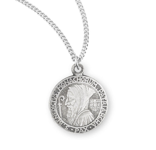 Saint Benedict Sterling Silver Medal