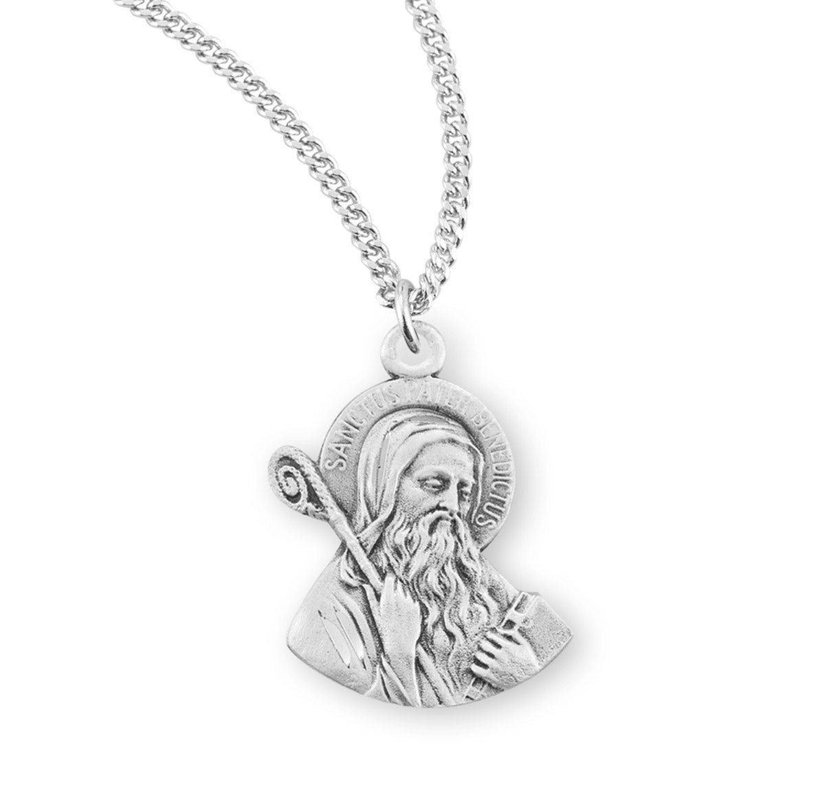 Saint Benedict Round Jubilee Sterling Silver Medal
