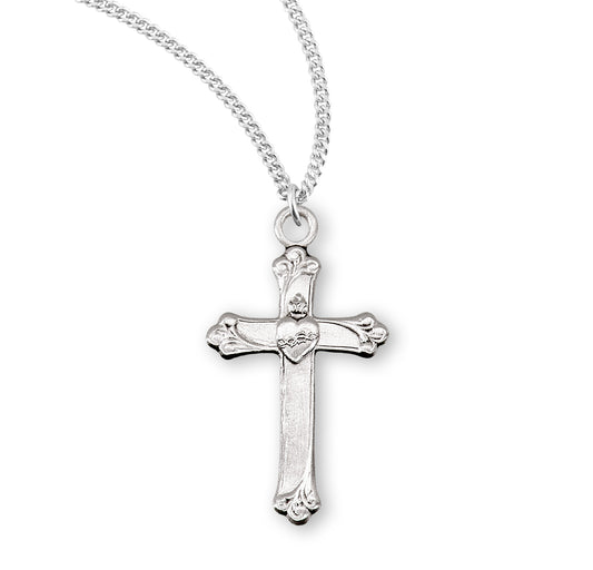 Sterling Silver Engraved Cross