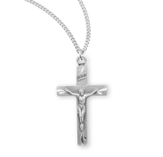 Sterling Silver Wide Crucifix