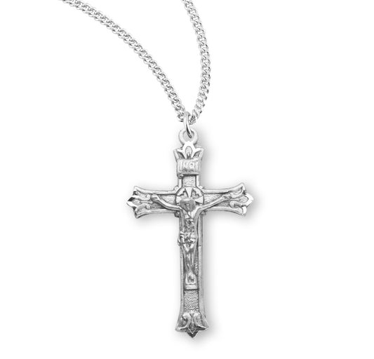 Engraved Sterling Silver Crucifix