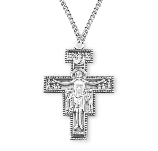 Byzantine Sterling Silver Crucifix