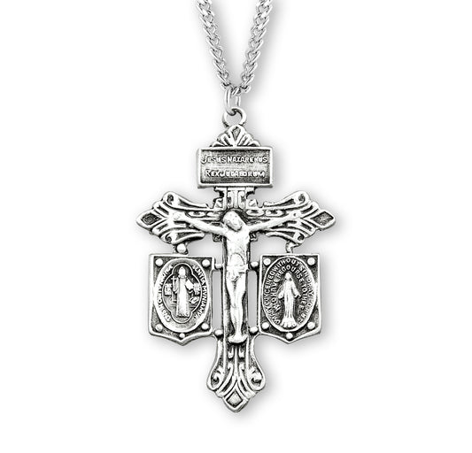 Sterling Silver Fancy Filigree Crucifix