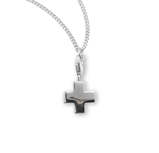 Sterling Silver Holy Spirit Two-Tone Crucifix