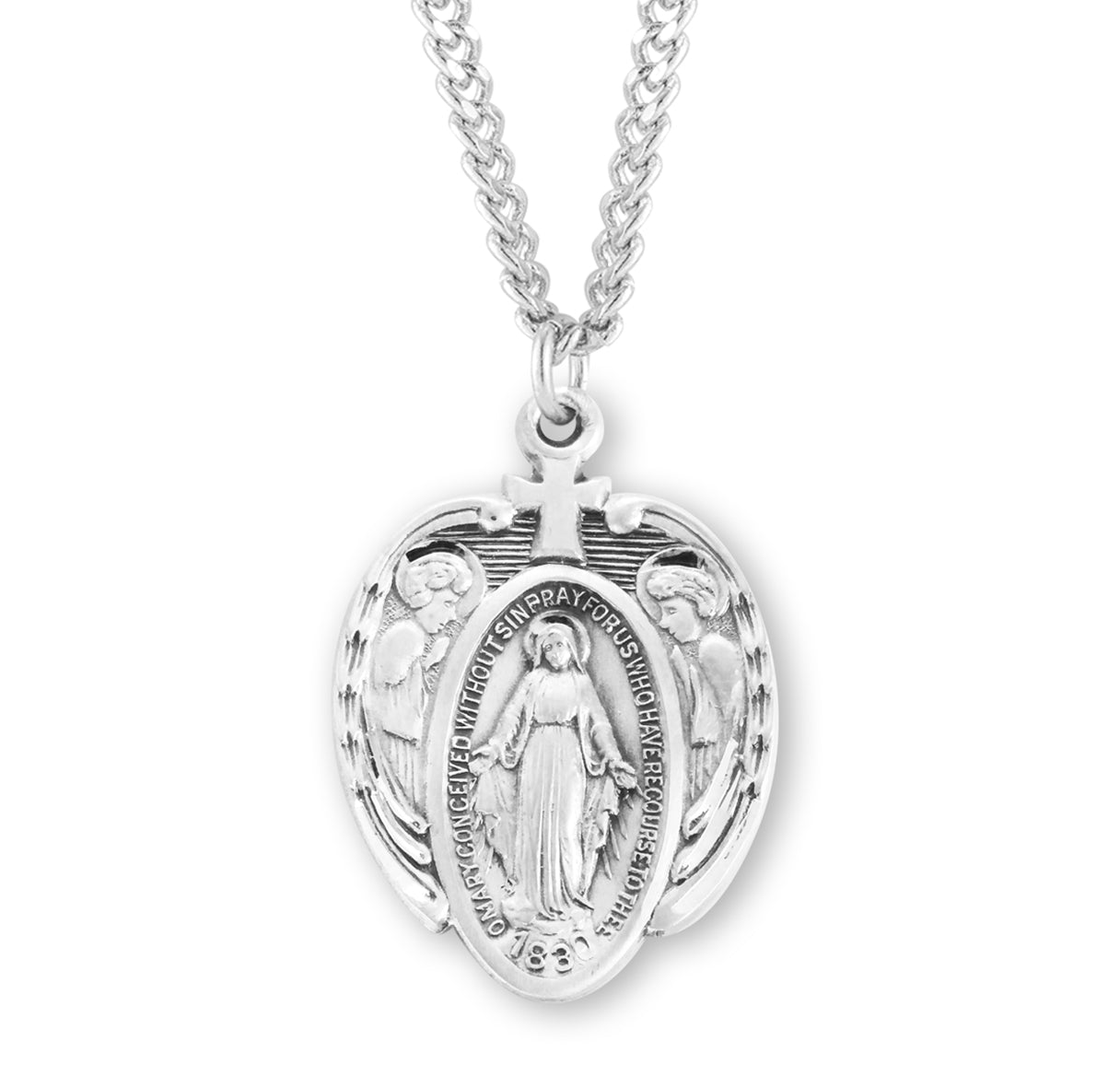 Patron Saint Andrew Oval Sterling Silver Medal