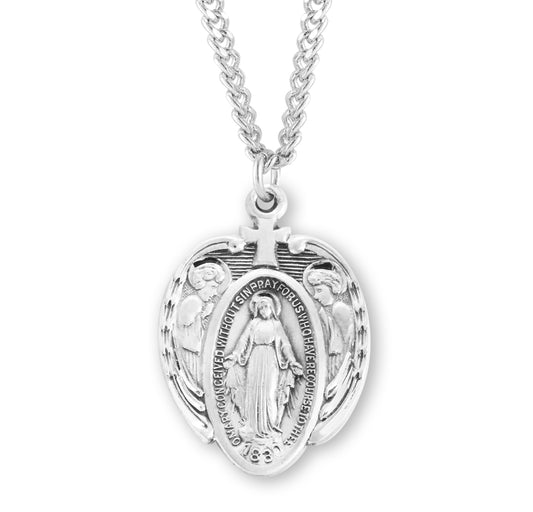 Patron Saint Andrew Oval Sterling Silver Medal