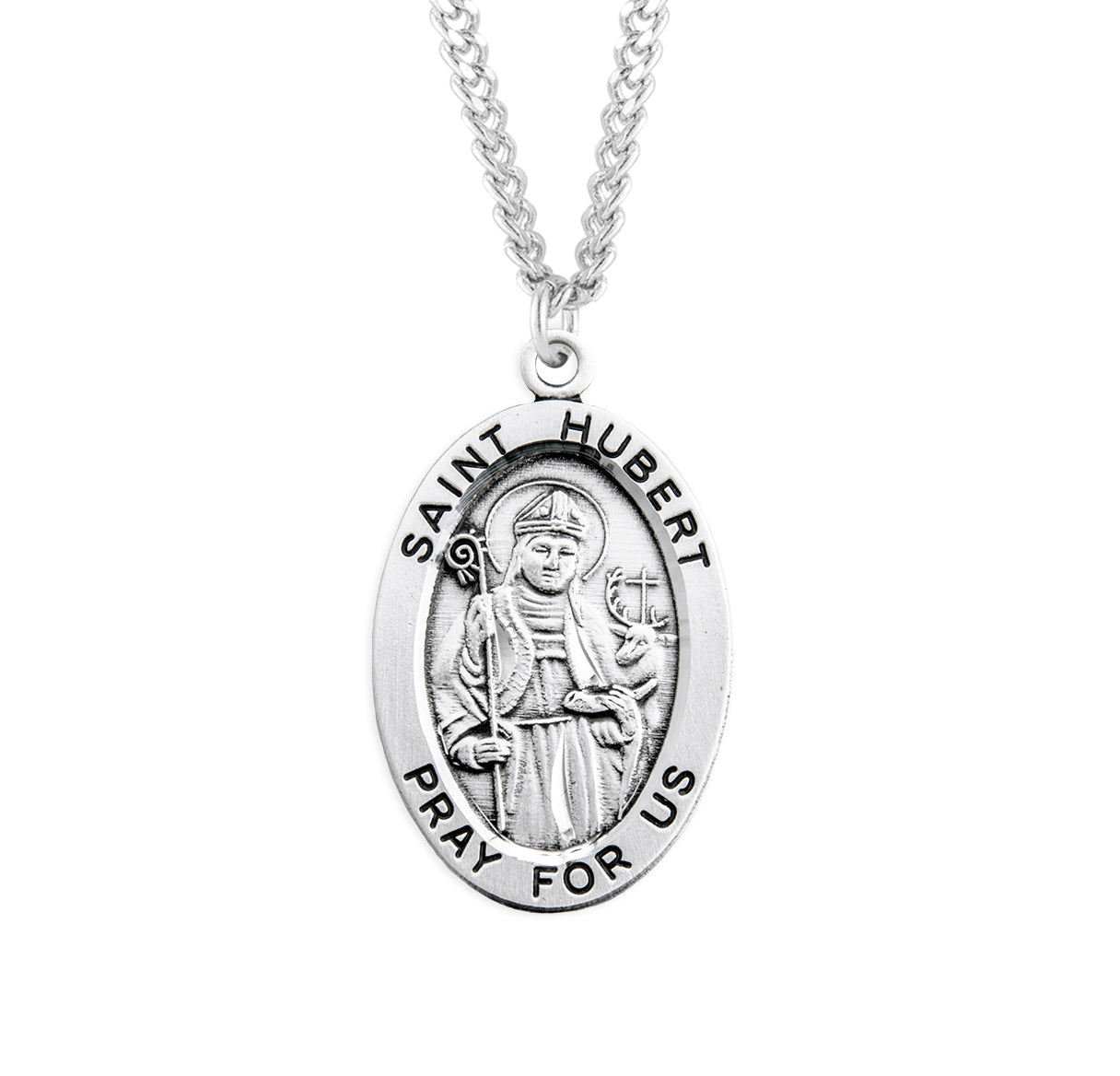 Patron Saint Ignatius of Loyola Oval Sterling Silver Medal