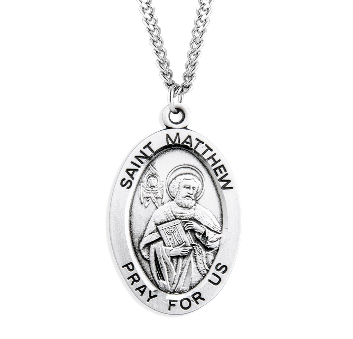 Patron Saint Patrick Oval Sterling Silver Medal