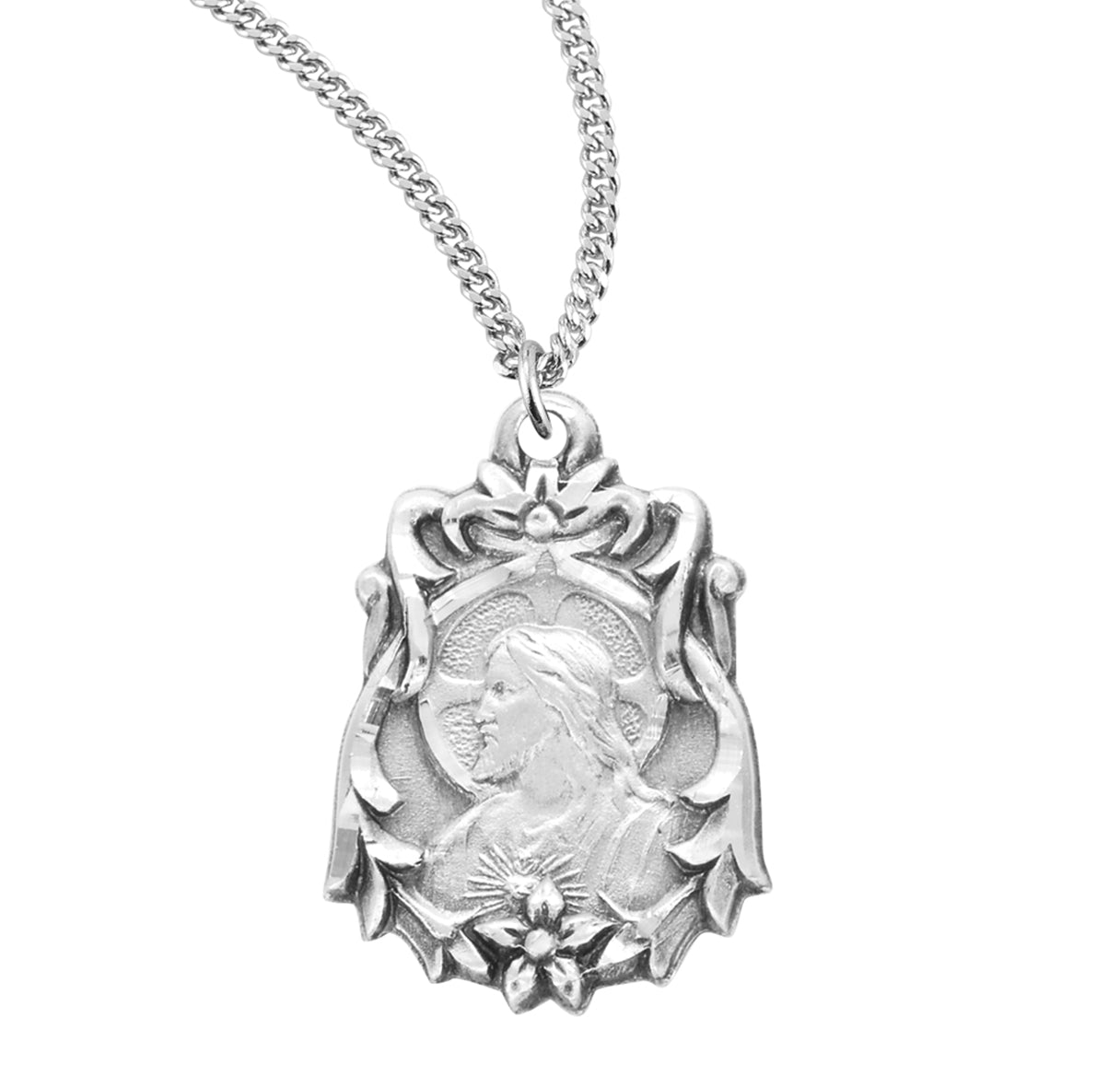 Saint Jude Round Sterling Silver Medal