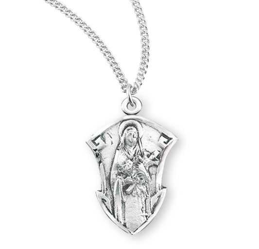 Saint Therese of Lisieux Sterling Silver Medal