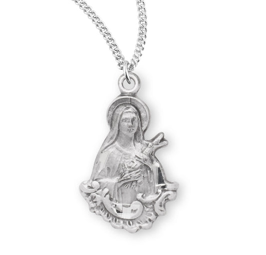 Saint Therese of Lisieux Sterling Silver Medal