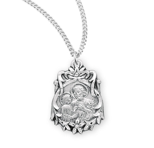 Sterling Silver Saint Joseph Medal
