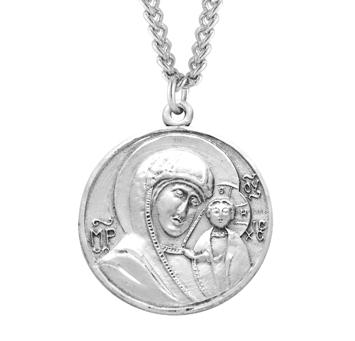 Holy Family Round Sterling Silver Medal