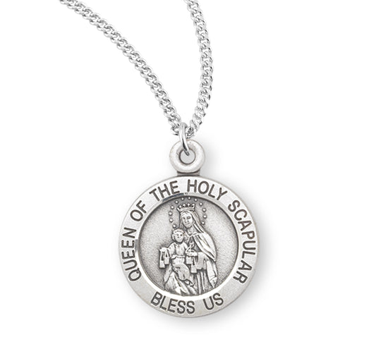 Sterling Silver Holy Scapular Medal