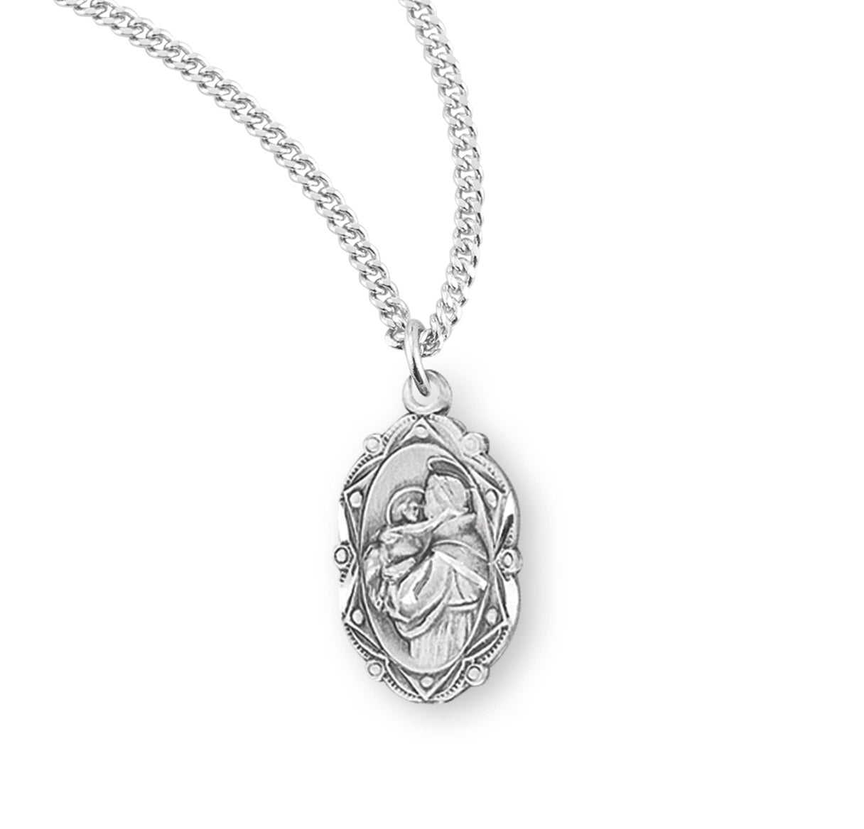 Saint Joseph Oval Sterling Silver Medal