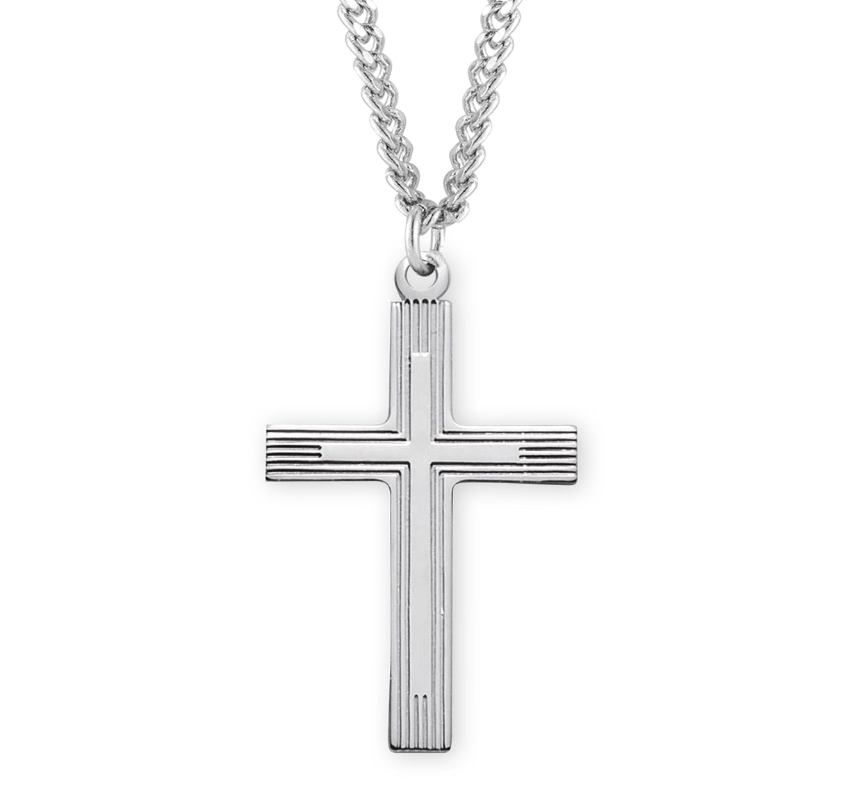 Two-Tone Sterling Silver Cross