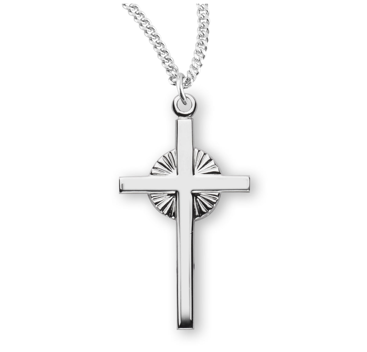 Sterling Silver Wheat Cross