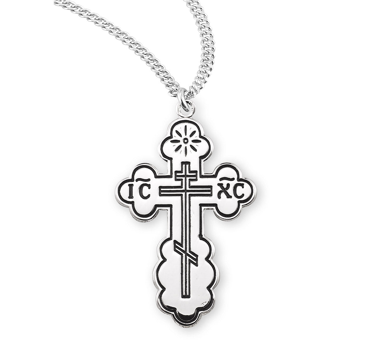 Sterling Silver Byzantine Cross