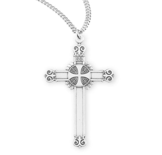 Sterling Silver Fancy Cross