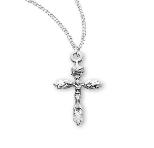 Sterling Silver Wheat Crucifix