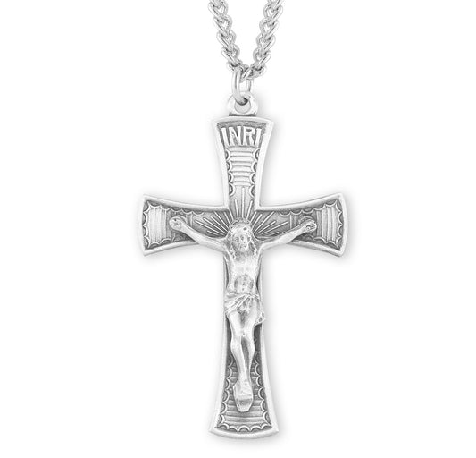 Sterling Silver Ornate Crucifix