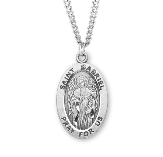 Patron Saint Joseph Oval Sterling Silver Medal
