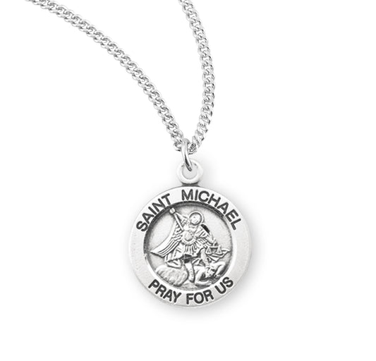 Our Lady of Fatima Round Sterling Silver Medal