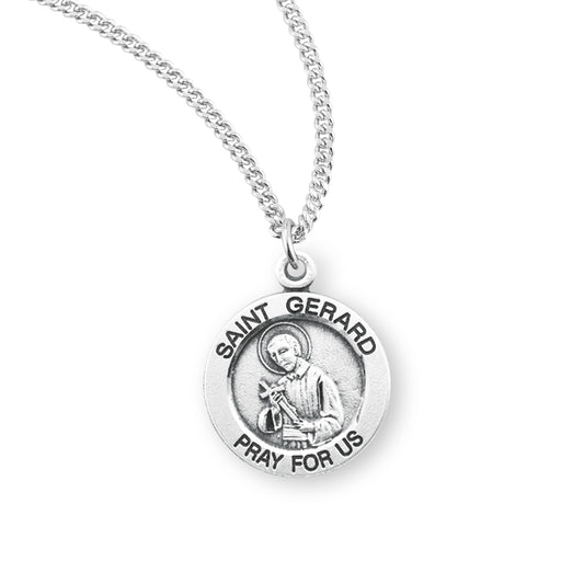 Patron Saint Joseph Round Sterling Silver Medal