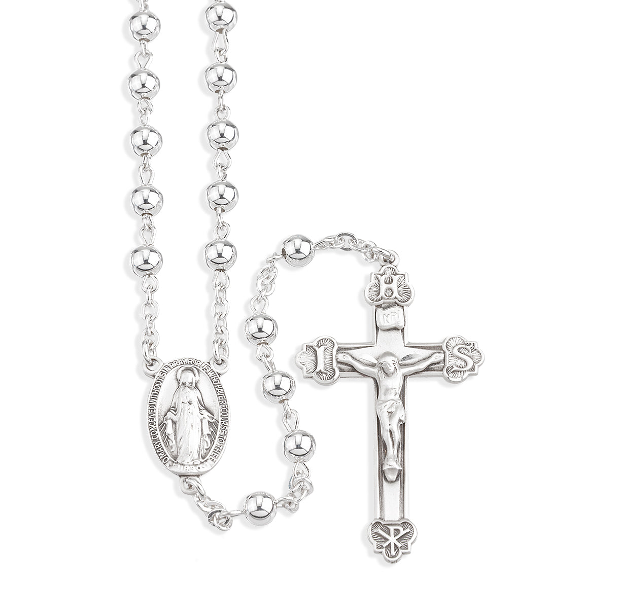 High Polished Sterling Silver Rosary
