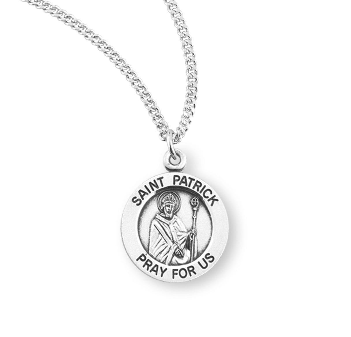 patron-saint-patrick-round-sterling-silver-medal-n-the-catholic-shop