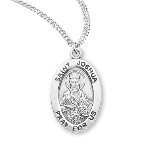 Patron Saint Louis Oval Sterling Silver Medal