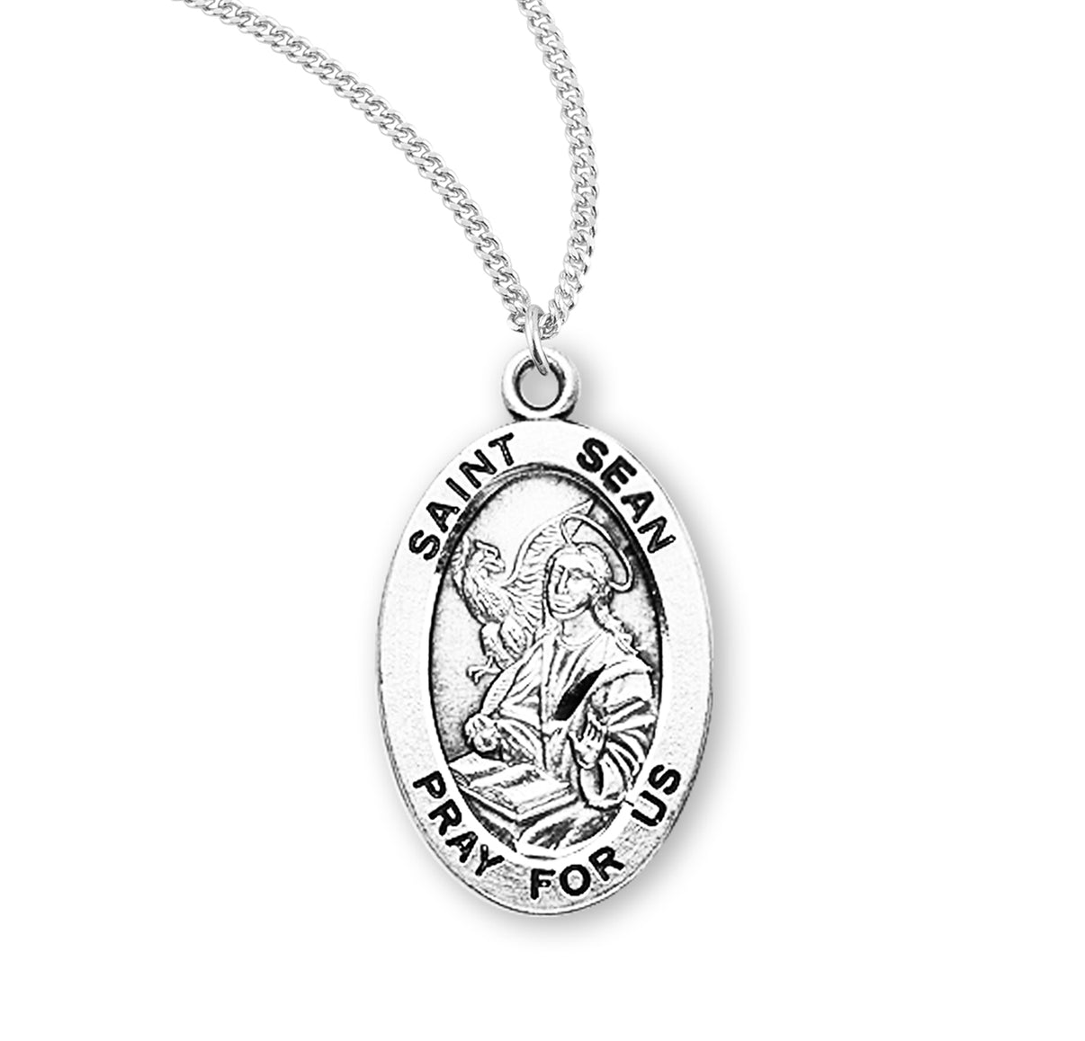 Patron Saint Sarah Oval Sterling Silver Medal The Catholic Shop