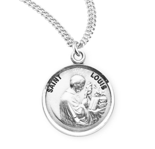 Patron Saint Luke Round Sterling Silver Medal