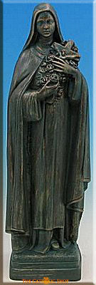 Saint Theresa Outdoor Garden Statue