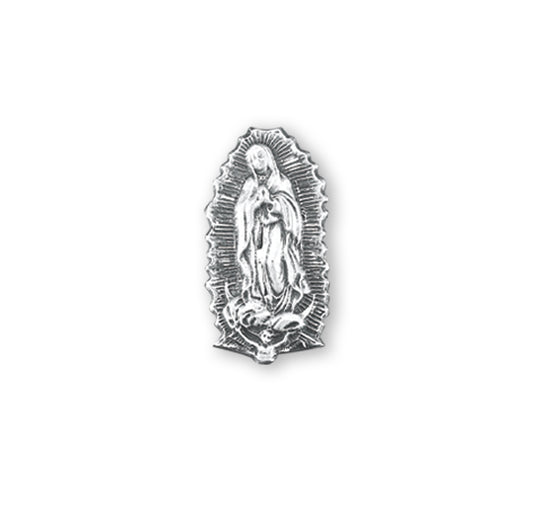 Our Lady of Guadalupe Sterling Silver Lapel Pin