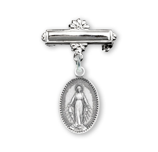 Sterling Silver Baby Miraculous Pin